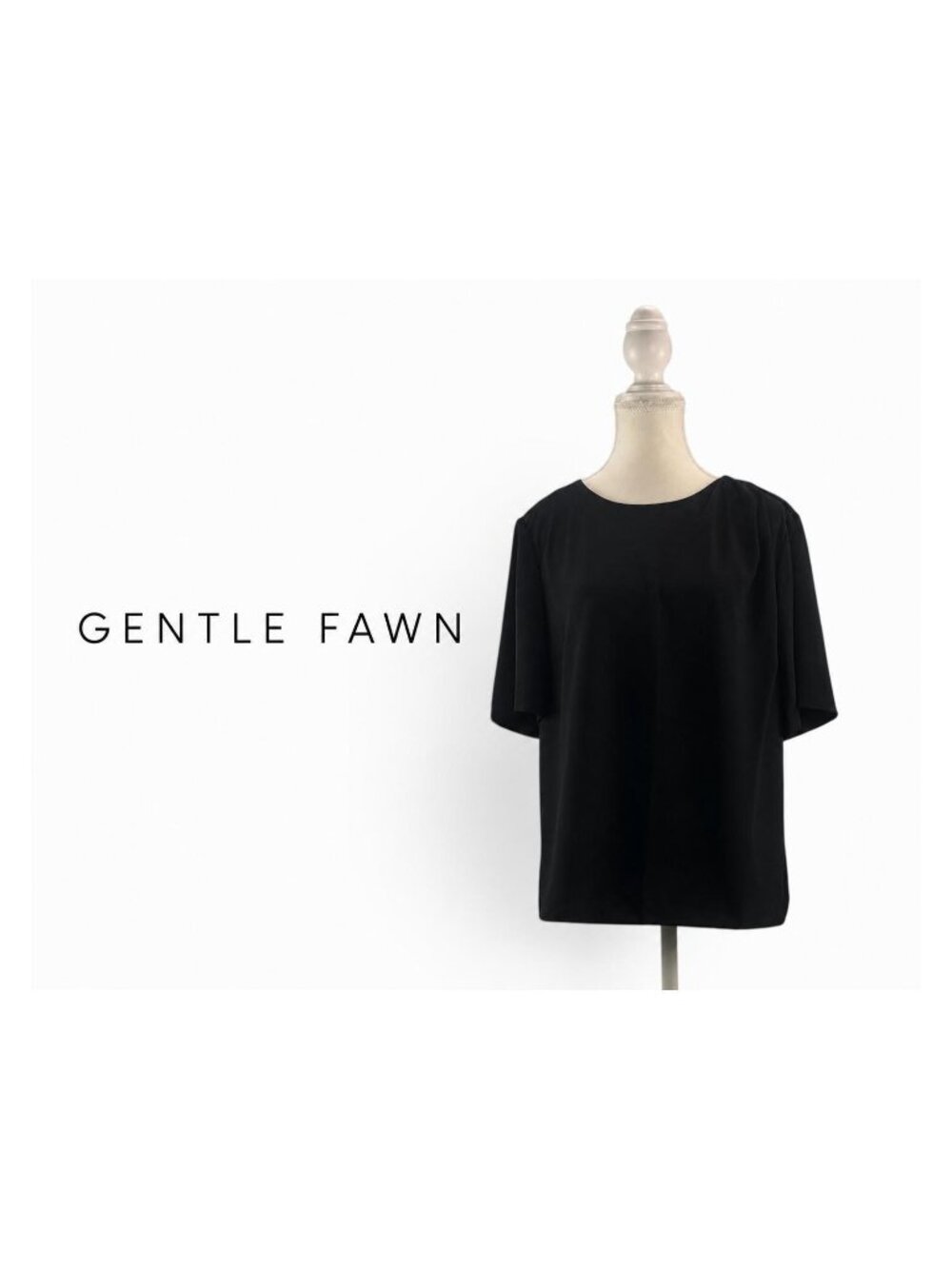 GENTLE FAWN  Black Lightweight Knit  –  Medium